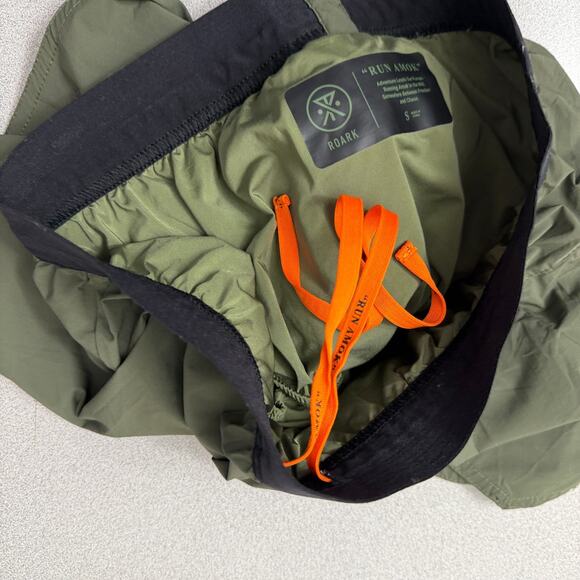 Roark Run Amok Shorts Small Green Jog Train Outdoors Lined Workout Train Stretch - Picture 9 of 10